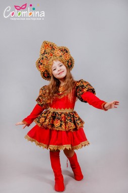 Костюм русской красавицы 552. Костюм Хохлома 
