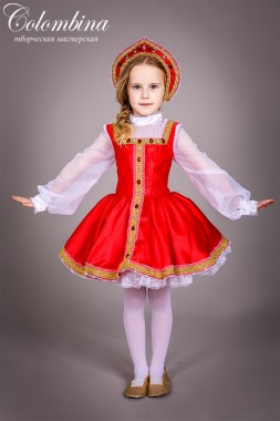 Костюм русской красавицы для девочки.  Русский народный костюм