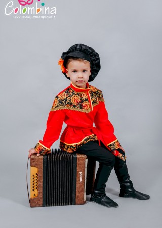 Русский народный костюм. 871. Хохлома. Косоворотка